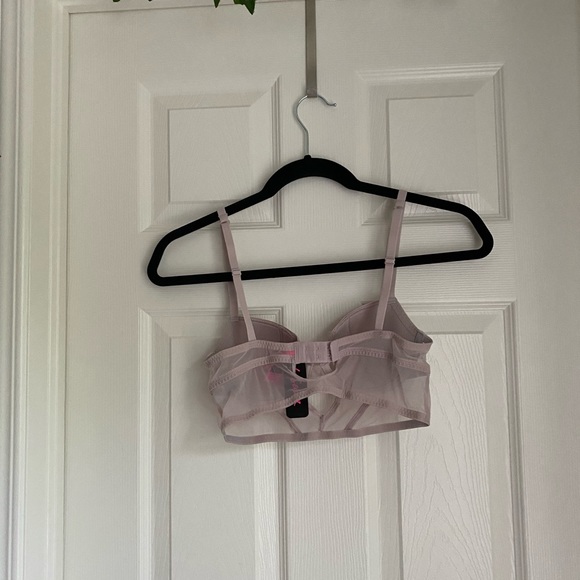 LaSenza Pink Rhinestone Mesh Bra - Picture 9 of 9